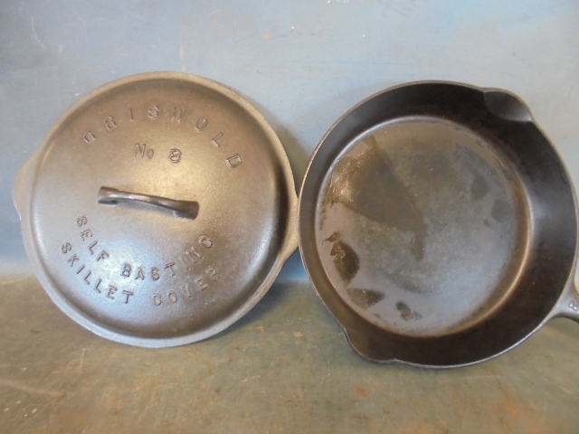 lot 128 image: Griswold Cast Iron Skillet with Lid