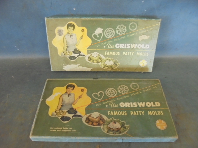 lot 145 image: Antique Griswold Patty Molds