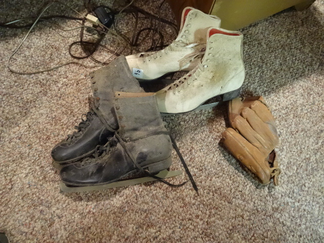lot 96 image: 2 pair of vintage ice skates. JC hi...