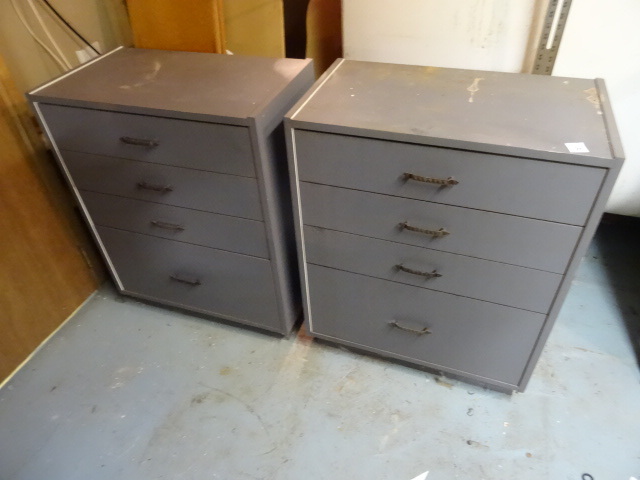 lot 154 image: 2 cabinets. 4 drawers. 24 x 14 x 30...
