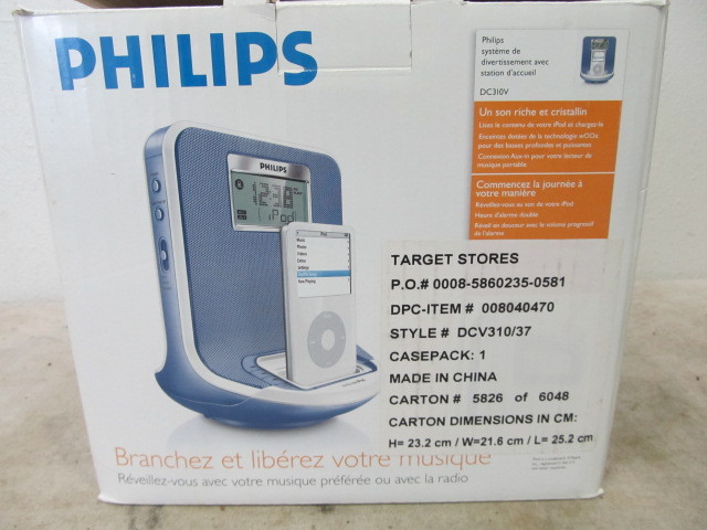 lot 96 image: Philips Ipod Docking Entertainment System