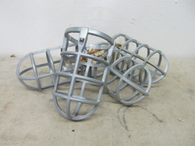 lot 189 image: 4 Metal Explosion Proof Light Bulb Cages