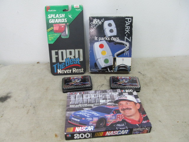 lot 197 image: NEW Items - Nascar Playing Cards Mud Flaps Parking System