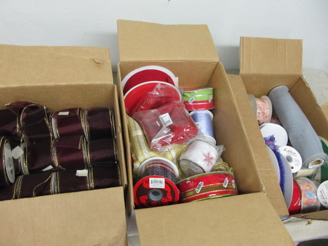 lot 198 image: Large Lot of Approx 100 Assorted Ribbon Rolls