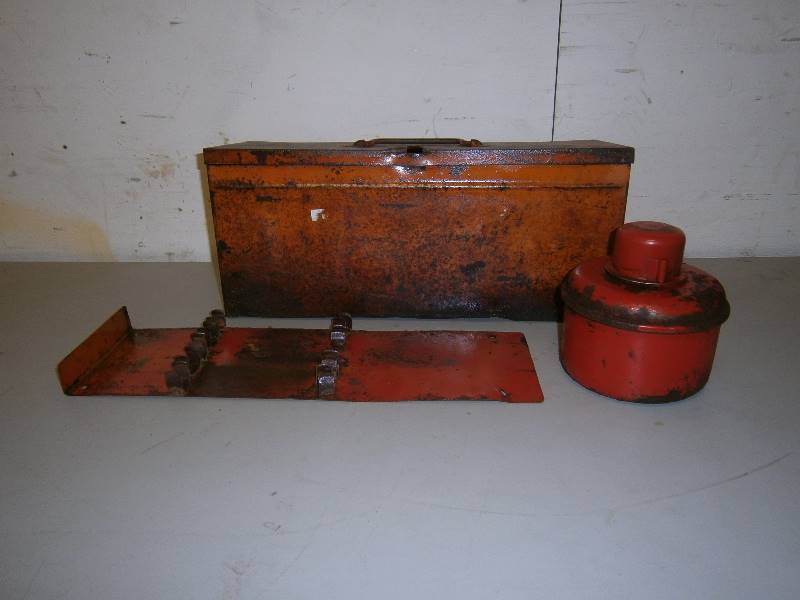 lot 173 image: 3 Old Road Flares Smudge Pots on Box