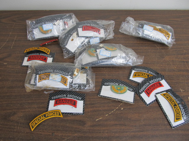 lot 225 image: Lot of 50 Military Patch Pins