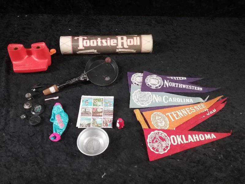 Lot - Misc Vintage Toys, Sports Memorabalia