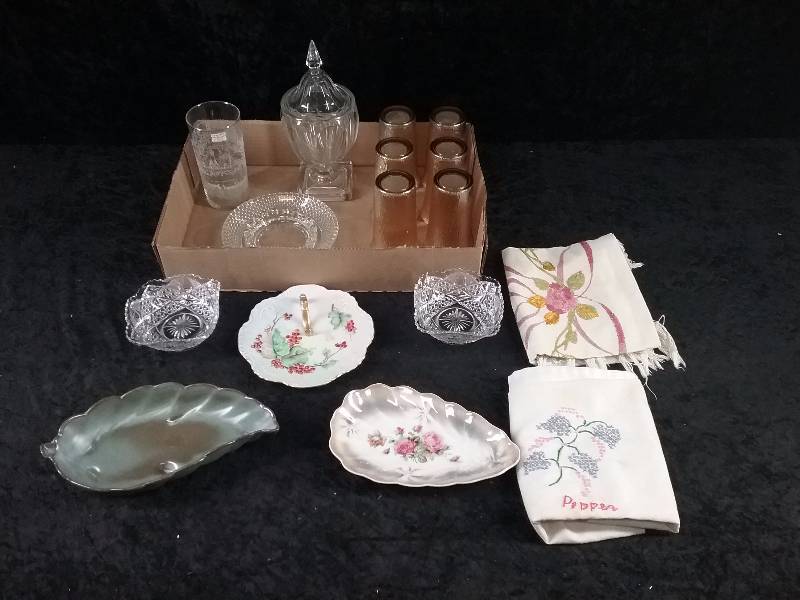 Lot - Misc Vintage Glasses, Glassware, Francoma, Etc
