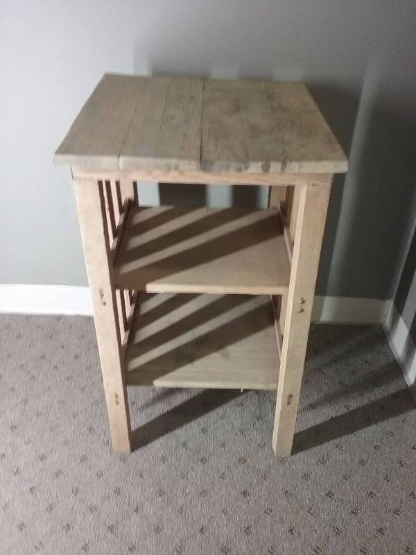 Solid Wood Side Table 29x17x18