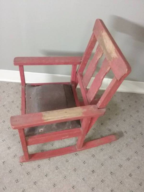 Childs Mission Style Rocker (seats needs repair)