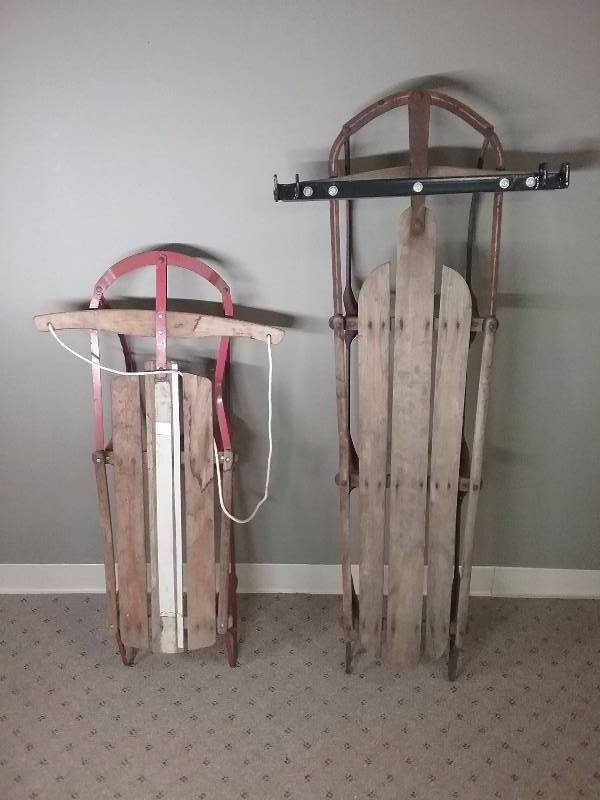 Lot - (2) Runner Sleds