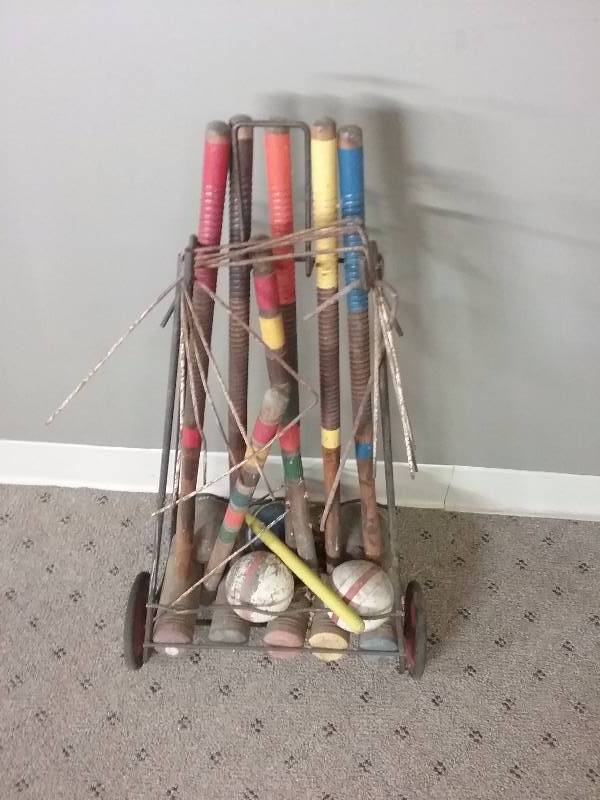Vintage Croquet Set
