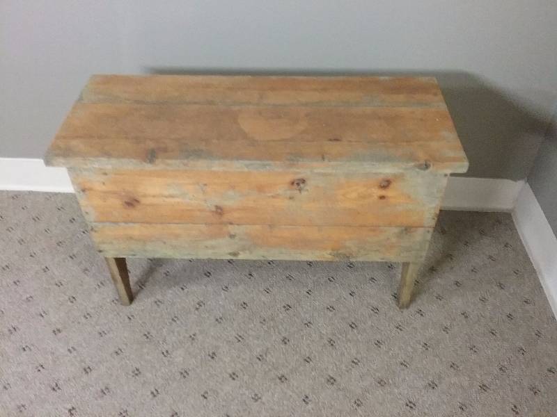 Wood Storage Bench 17x25x10