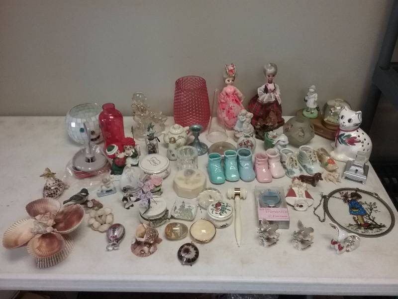 Lot - Large Lot - Misc Knick Knacks, Dolls, Dishes, Etc