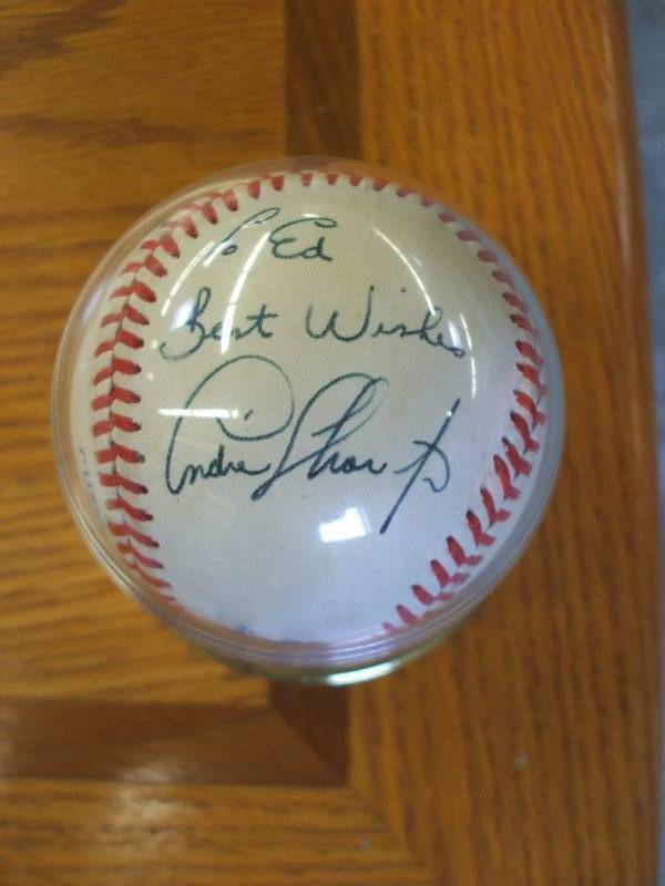 ANDRE THORNTON AUTOGRAPHED BASEBALL
