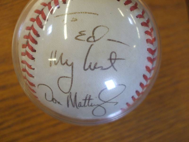DON MATTINGLY AUTOGRAPHED BASEBALL