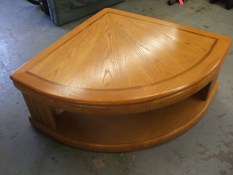 WEDGE COFFEE AND SERVING TABLE
