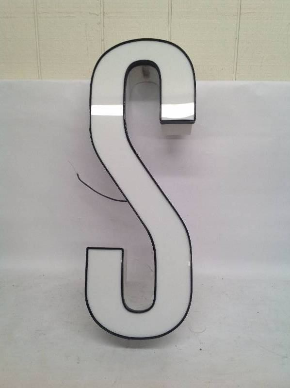 White Letter S