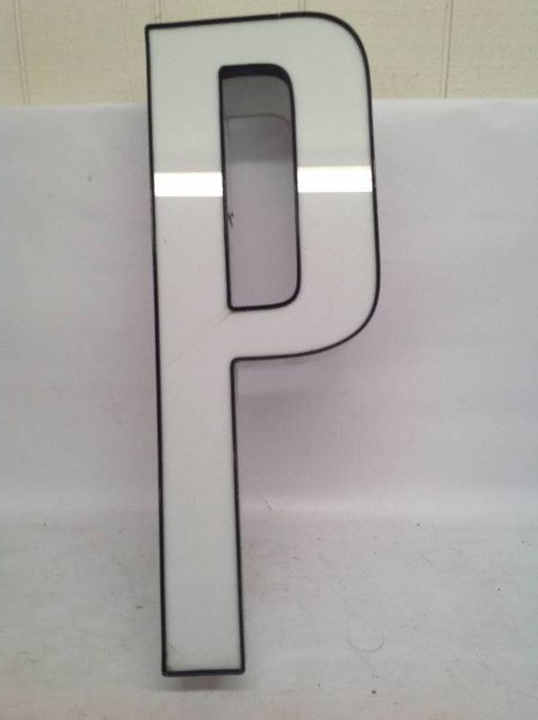 White Letter P