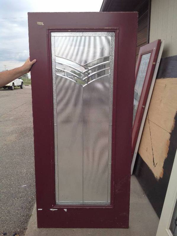 Steel Exterior Door, Red