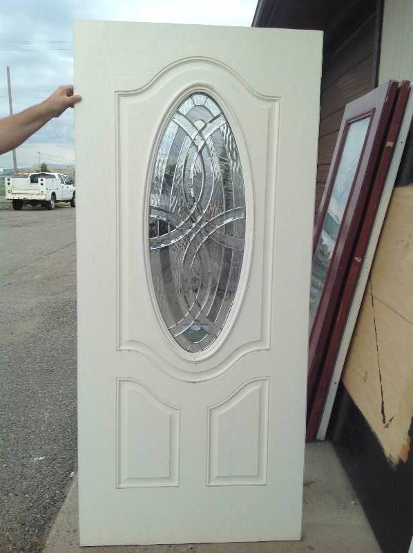 Steel Exterior Door, White