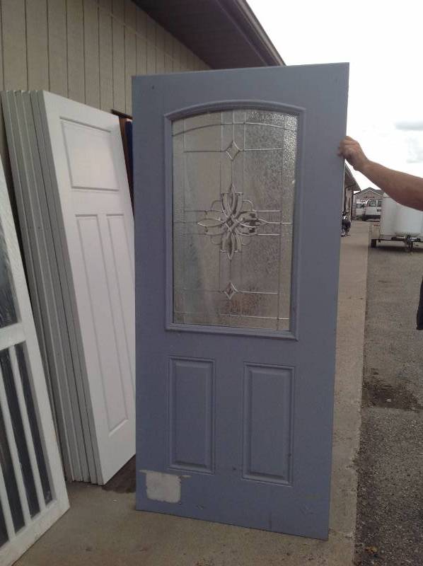 Steel Exterior Door, Blue