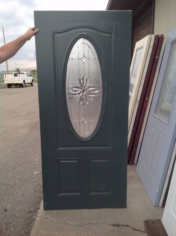 Steel Exterior Door, Green