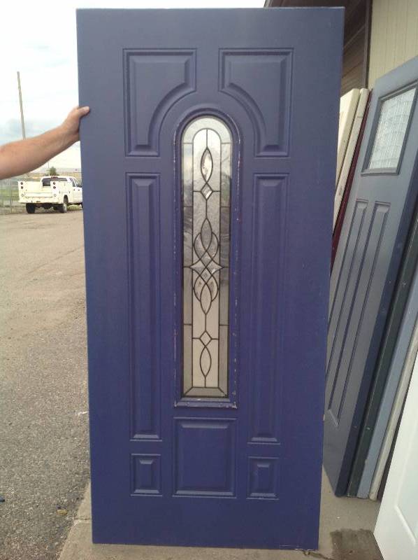 Steel Exterior Door, Blue