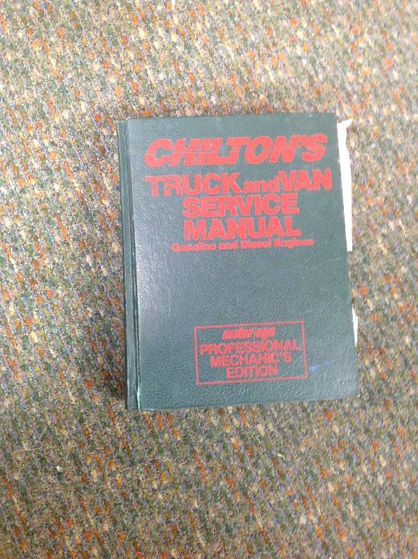 Chilton Truck and Van Service Manual - 1986
