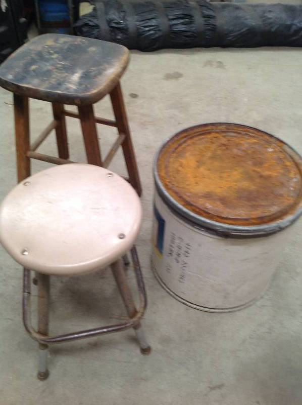 Two Stools and Barrel