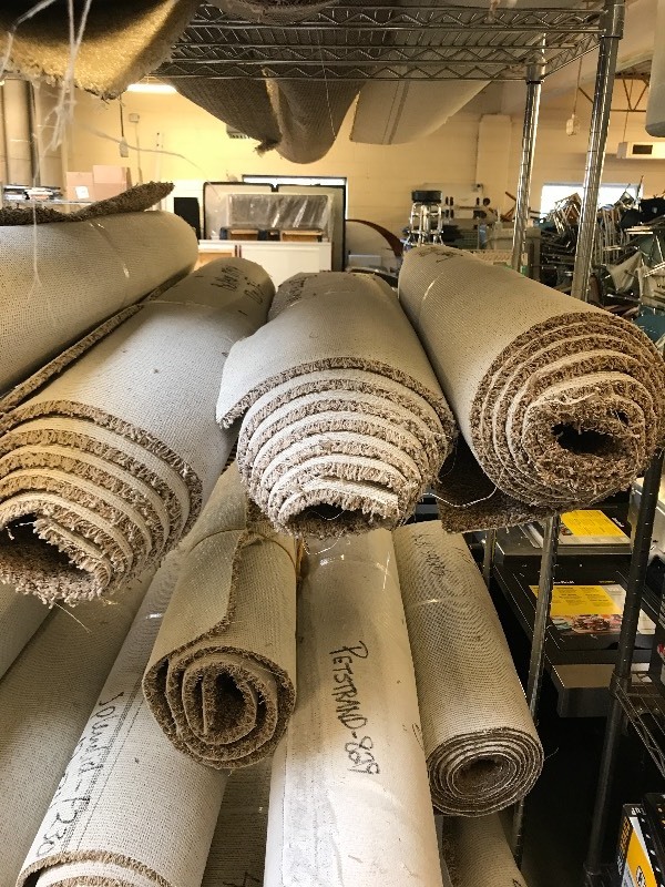 LOT OF CARPET REMNANTS