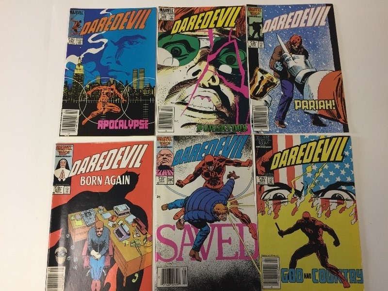 6 Marvel DAREDEVIL Comic Books 75 cents