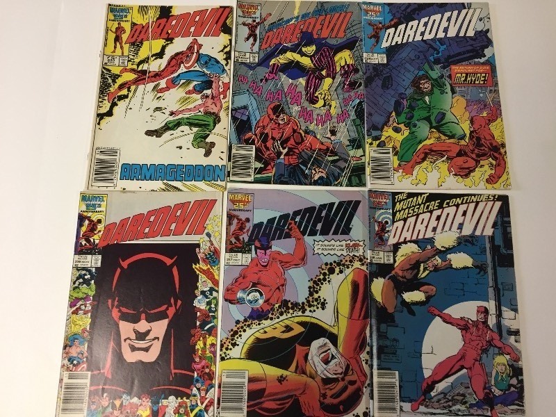 6 Marvel DAREDEVIL Comic Books 75 cents