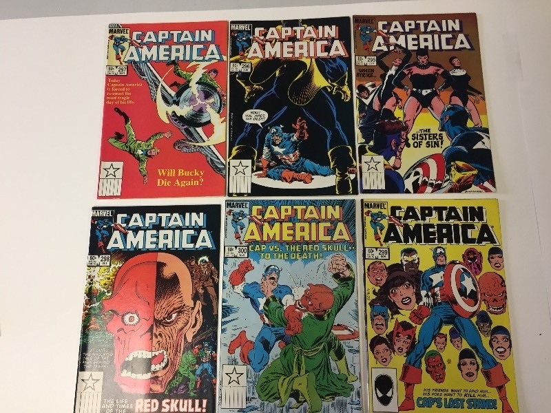 6 Marvel CAPTAIN AMERICA Comic Books 60 cents