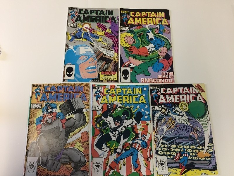 6 Marvel CAPTAIN AMERICA Comic Books 65 & 75 cents