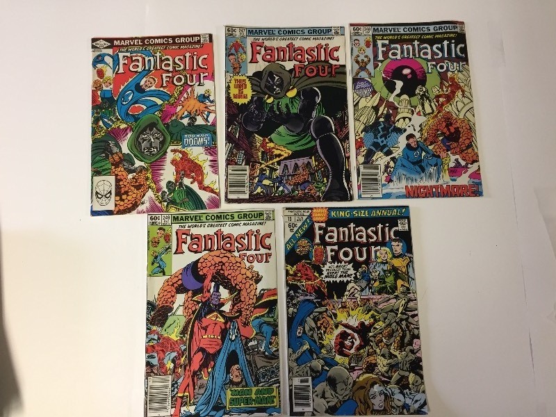 5 Marvel FANTASTIC FOUR Comic Books 60 cents
