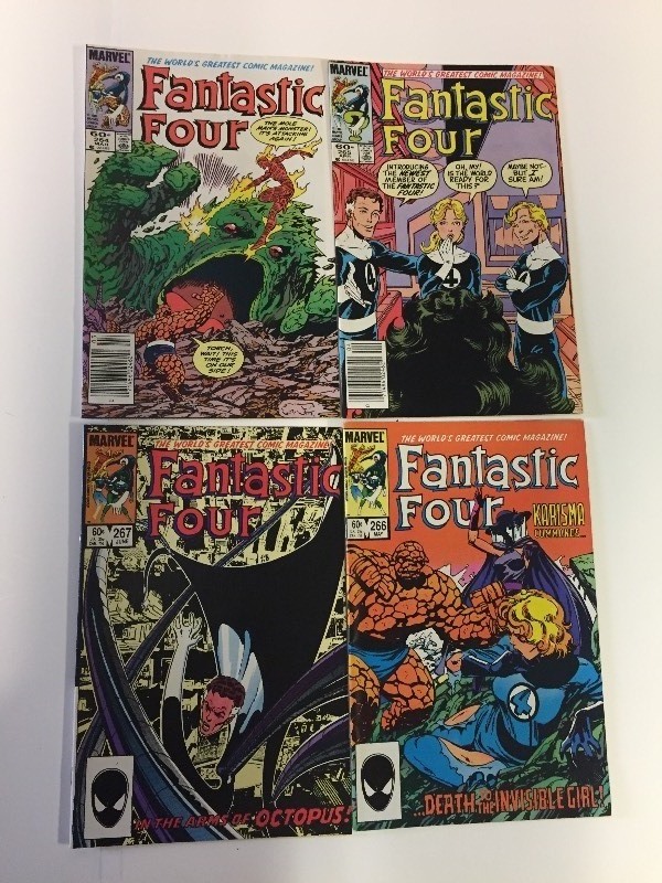 4 Marvel FANTASTIC FOUR Comic Books 60 & 65 cents