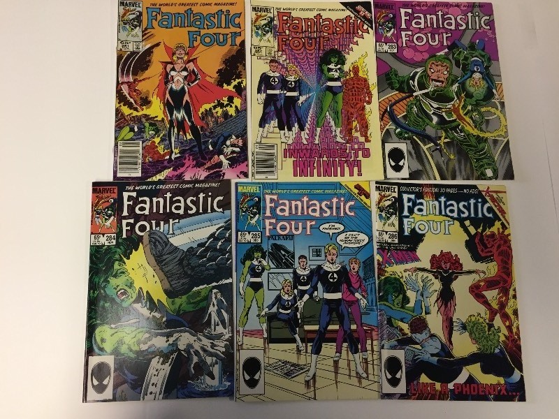 6 Marvel FANTASTIC FOUR Comic Books 65 cents