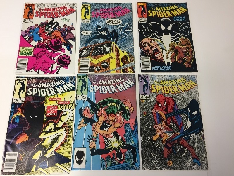 6 Marvel THE AMAZING SPIDER-MAN Comic Books 60 cents