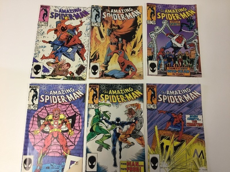 6 Marvel THE AMAZING SPIDER-MAN Comic Books 60 & 65 cents