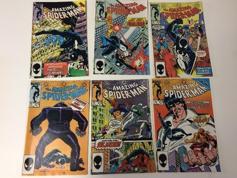 6 Marvel THE AMAZING SPIDER-MAN Comic Books 65 cents