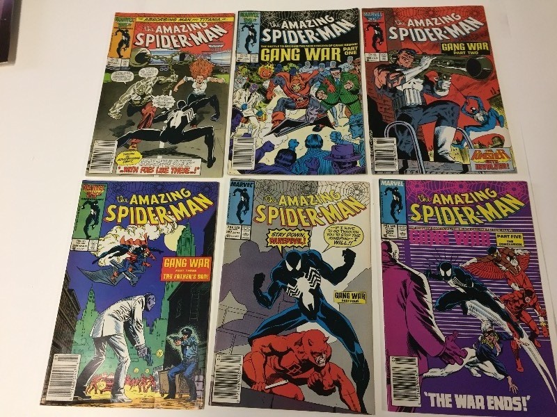 6 Marvel THE AMAZING SPIDER-MAN Comic Books 75 cents