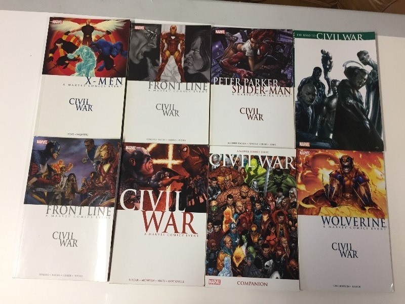 8 Marvel Comics CIVIL WAR books