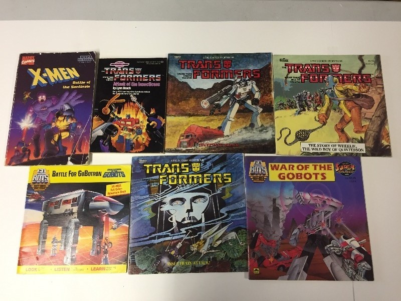 Transformers, X-Men, Go-Bots Paperback Books