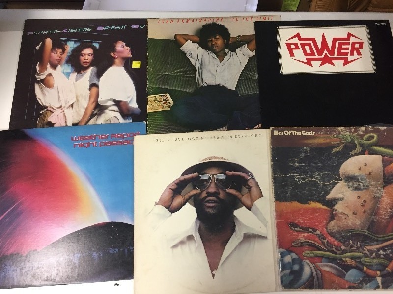 6 Vinyl Record Albums - Billy Paul, Armatrading, Pointer Sisters, Weather Report, Power