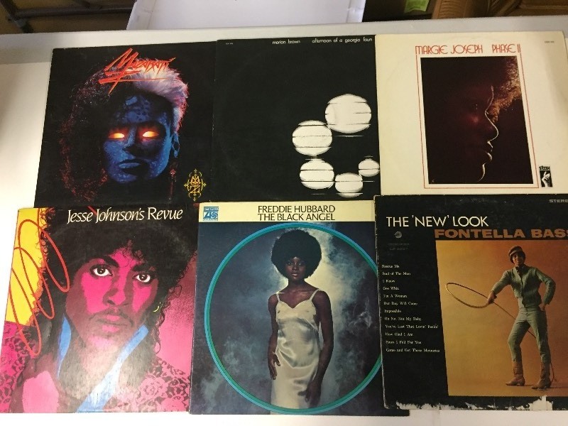 6 Vinyl Record Albums  - Mazarati, Marion Brown, Margie Joseph, Freddie Hubbard, Jesse Johson