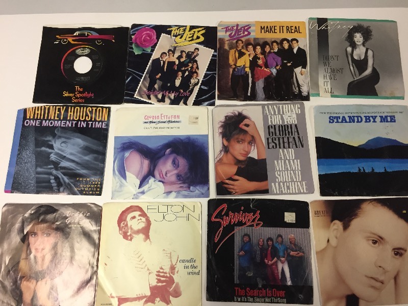 12 Singles Records in Jackets