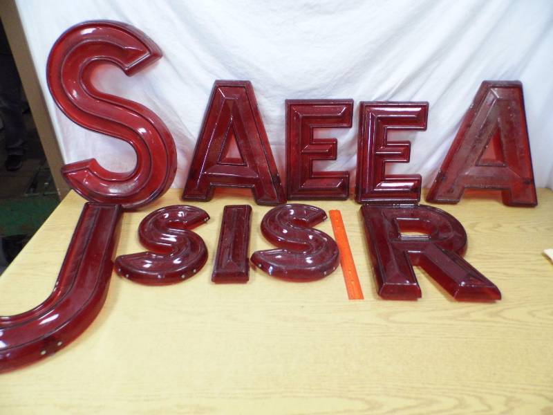Red Plastic Letters