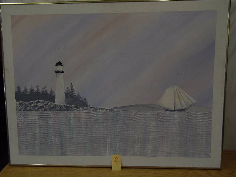 Lighthouse Oil Painting