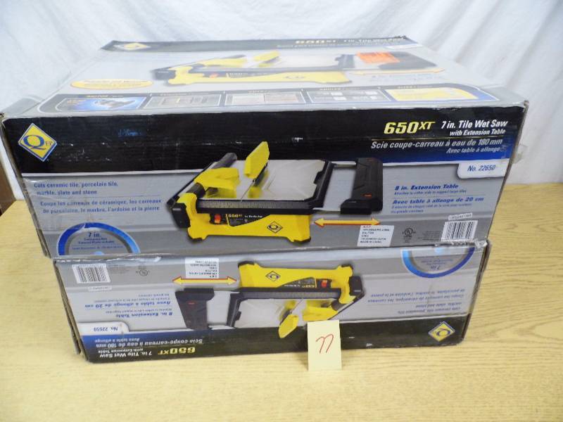 Lot of 2 Store Return Tile Saws